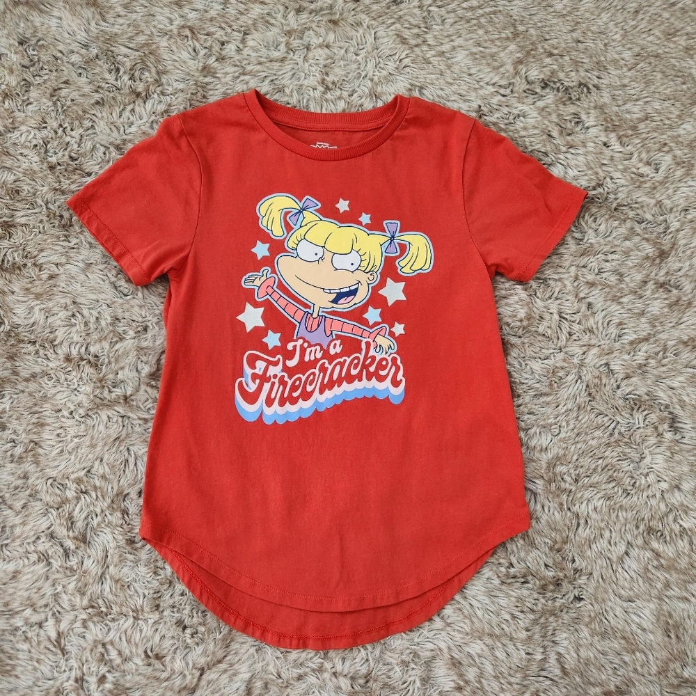Rugrats Short Sleeve Red Angelica Graphicโ Tee Women's Size Small